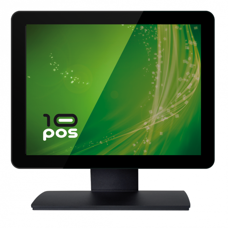 Monitor 10POS TS-15FV, LCD TFT, touchscreen, 15 inch, USB, VGA, Negru