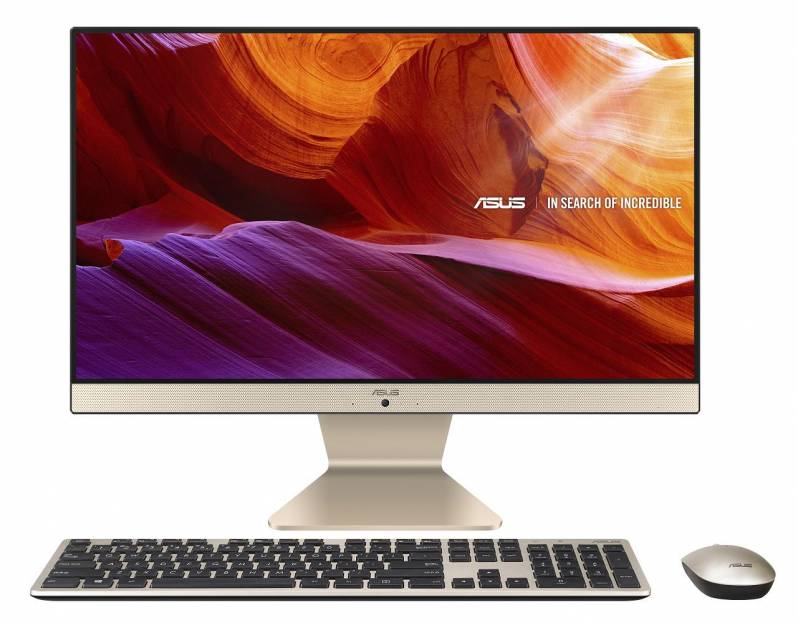 Sistem All-in-One Asus Vivo AiO V222FAK, 21.5", Intel i3, 8GB RAM, 256GB SSD, Endless OS, negru si auriu