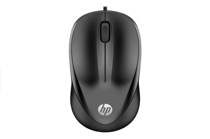 Mouse cu fir HP 1000, USB, negru