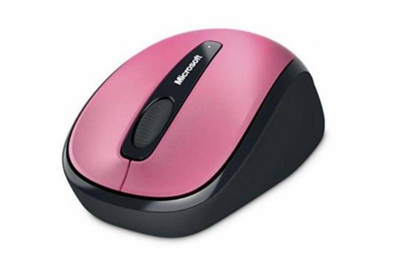 Mouse wireless Microsoft Mobile 3500, 1000 DPI, USB, roz