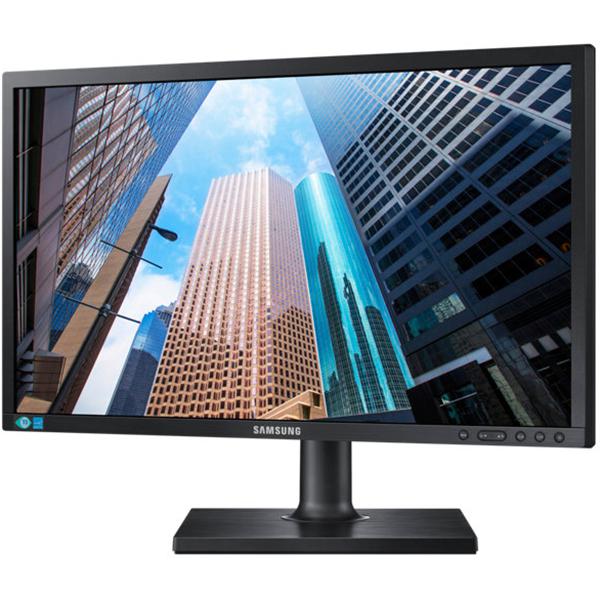 Monitor LED Samsung LS24E45UFS, 24", Full HD, DVI, HDMI, USB, Flicker Free, Negru