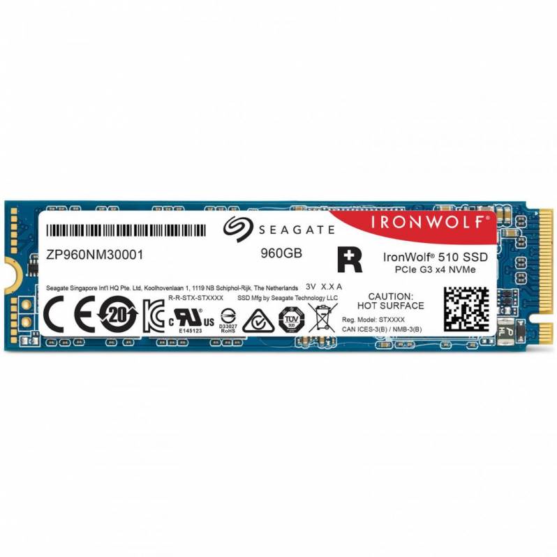 SSD Seagate IRONWOLF 510, 960GB, M2 NVME