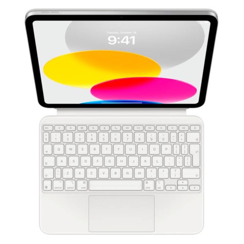 Husa cu tastatura Apple Magic Keyboard pentru iPad (gen.10) Alb, layout US Engleza