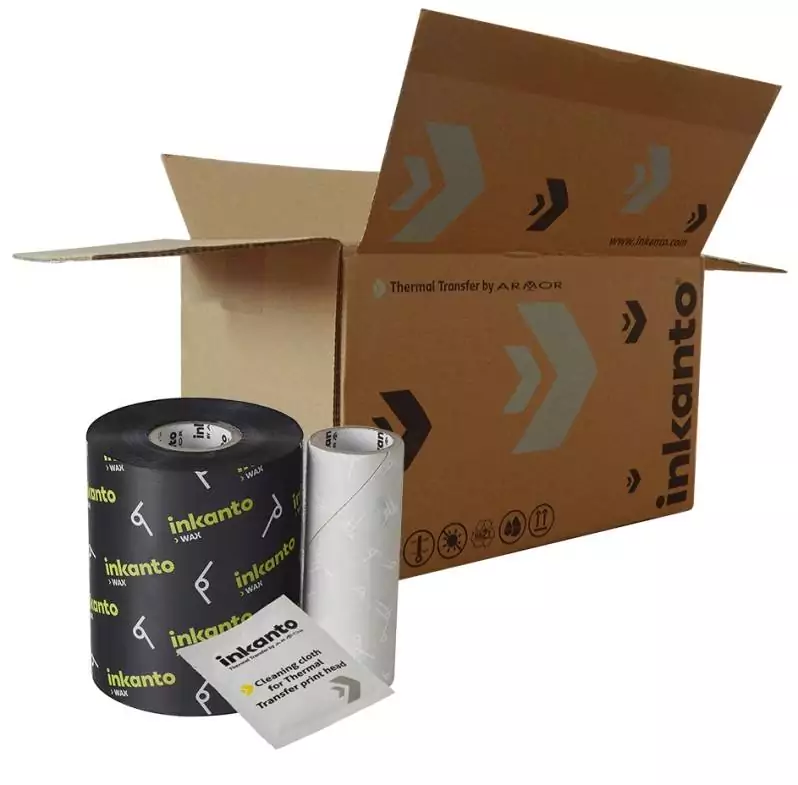 Ribon ARMOR Inkanto AWR 8 100mm x 300m, negru, OUT