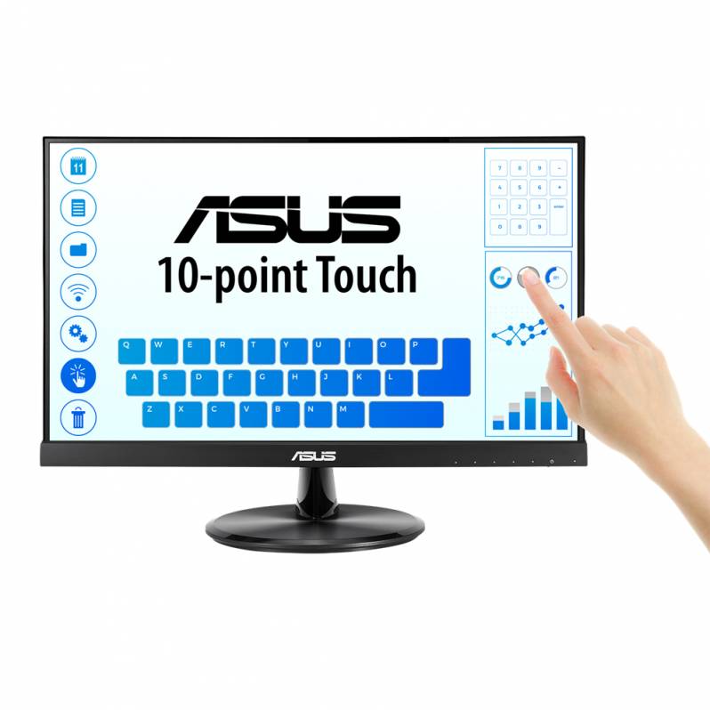 Monitor POS touchscreen ASUS VT229H, 21.5 inch, Full HD, PCAP, negru