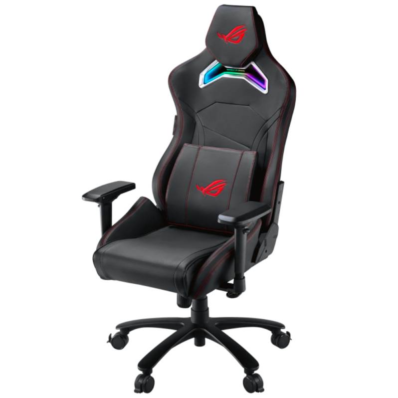 Scaun gaming Asus ROG SL300C Chariot, iluminare RGB, negru