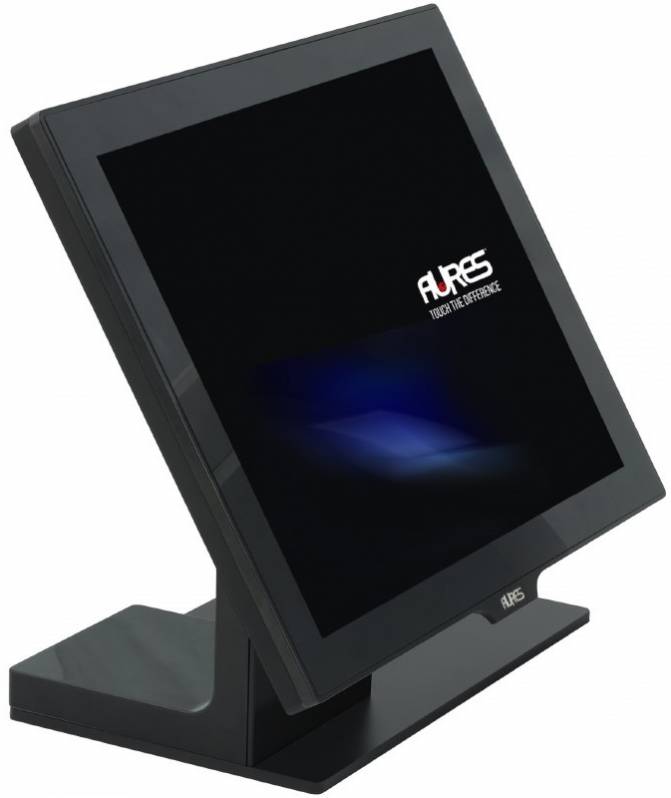 Sistem POS touchscreen Aures Yuno, Projected Capacitive, J1900, No OS, negru