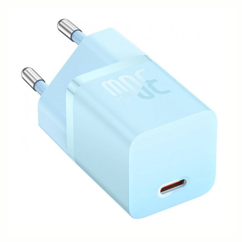 Incarcator retea Baseus Mini CCGN070603, USB-C, 30W, albastru