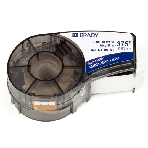 Banda continua vinil Brady M21-375-595-WT, 9.53mm, 6.4m