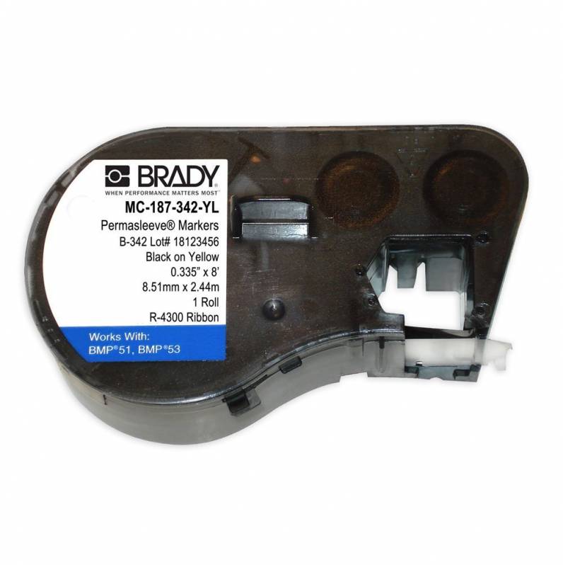 Tub termocontractibil Brady MC-125-342-YL, 6 mm, 2.13 m