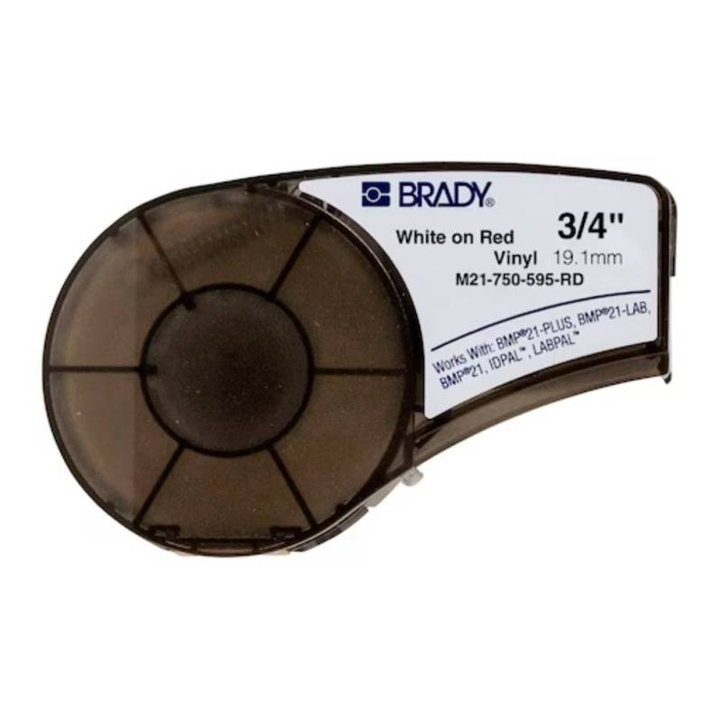 Banda continua vinil Brady M21-750-595-RD, 19.05mm, 6.4m