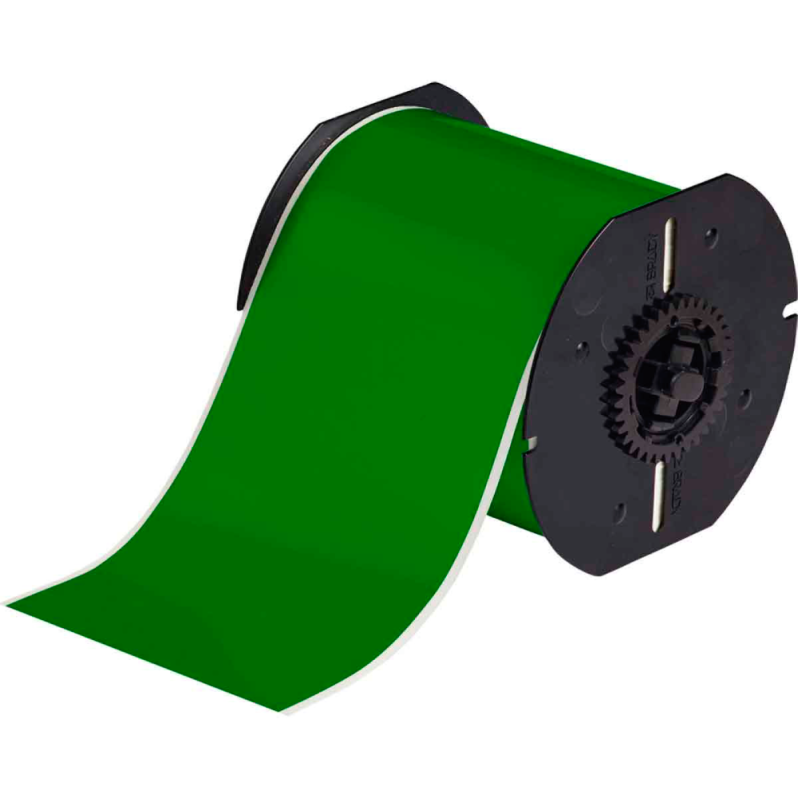 Banda continua vinil Brady B-595, 101.60 mm x 30.48 m, verde