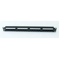 Patch panel Braun, 24 porturi, 1U, negru