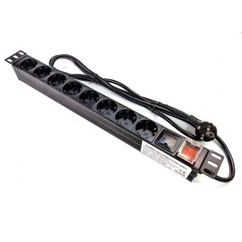 Bara de alimentare PDU Braun, 8 prize Schuko - BG05-G8K-SPD