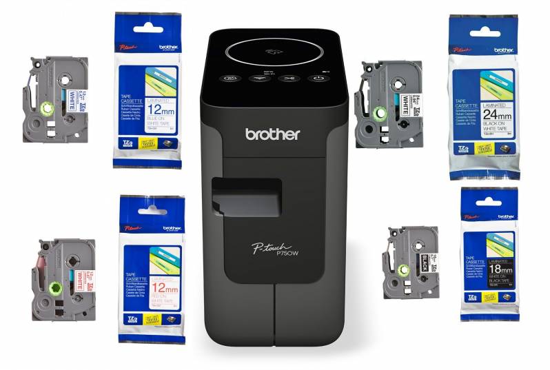 Aparat de etichetare Brother P-Touch PT-P750W, Bundle 4 role etichete