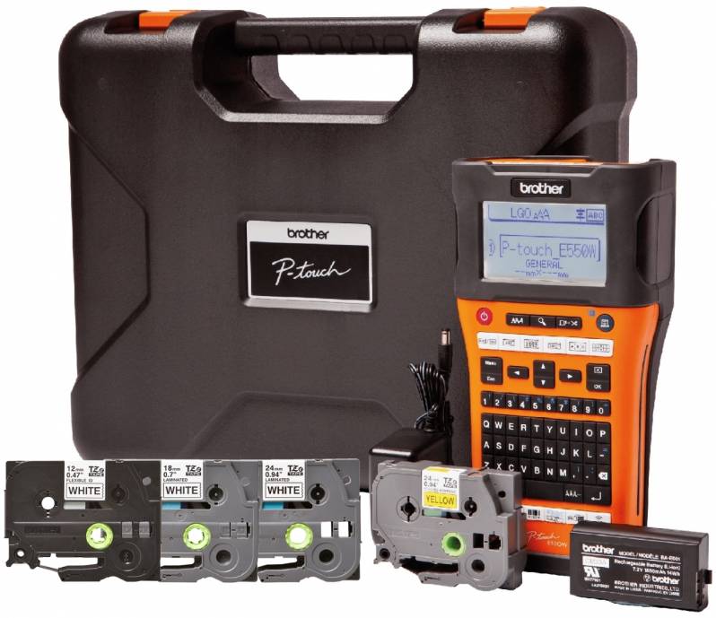 Aparat de etichetare Brother P-Touch PT-E550WVP, bundle + 4 benzi cadou