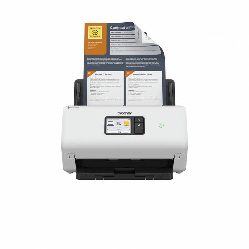 Scanner documente Brother ADS-4500W, desktop, USB, Ethernet, Wireless, touchscreen