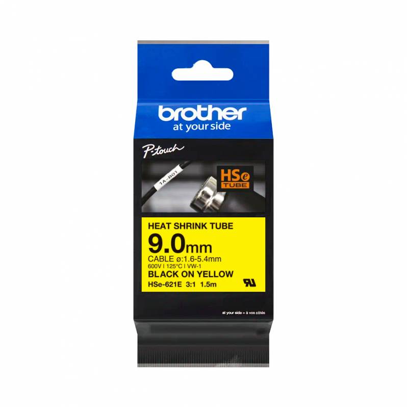 Banda termocontractibila Brother HSe-621E, 9mm, 1.5m