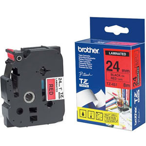 Banda continua laminata Brother TZE451, 24mm, 8m