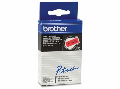 Banda continua laminata Brother TC401,12mm, 5m