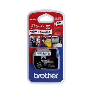 Banda continua laminata Brother MK231BZ, 12mm, 8m