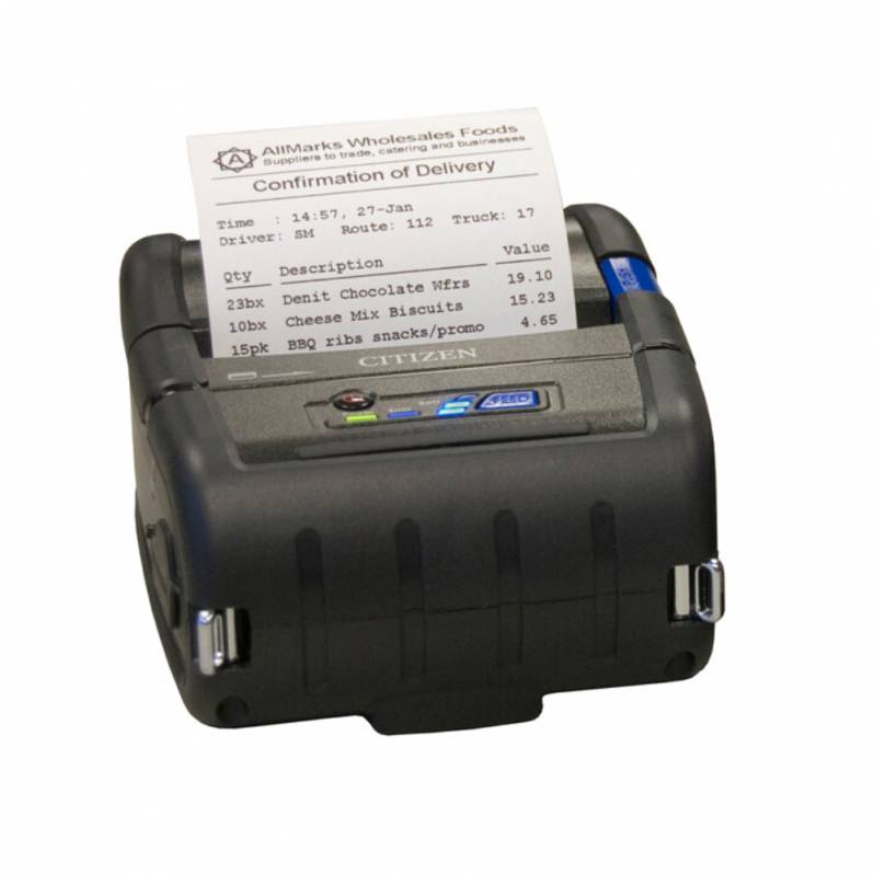 Imprimanta termica portabila Citizen CMP-30IIL, USB, RS-232, Bluetooth