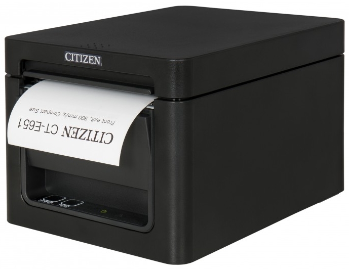 Imprimanta termica Citizen CT-E651, Lightning, USB, neagra