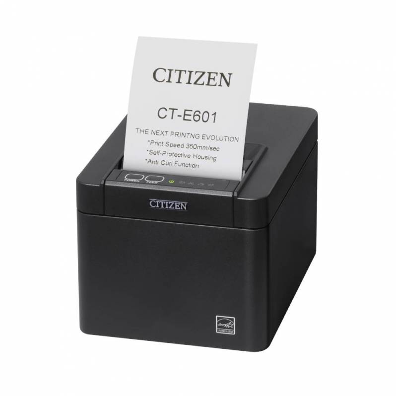 Imprimanta termica Citizen CT-E601, Desinfectant Ready, USB, USB Host, Bluetooth, cutter, neagra