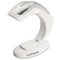 Lecteur de codes-barres Datalogic Heron HD3130, USB, support, blanc