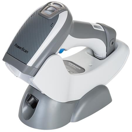 Cititor coduri de bare Datalogic PowerScan PBT9500-RT, 2D, Digimarc, Bluetooth, serial, cradle, alb