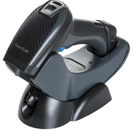 Cititor coduri de bare Datalogic PowerScan PBT9500-RT, 2D, Digimarc, Bluetooth, cradle, negru