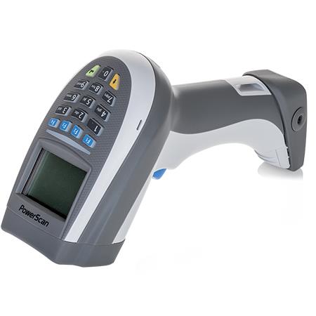 Cititor coduri de bare Datalogic PowerScan PM9500-RT, 2D, Digimarc, RF, display, 16 taste, alb