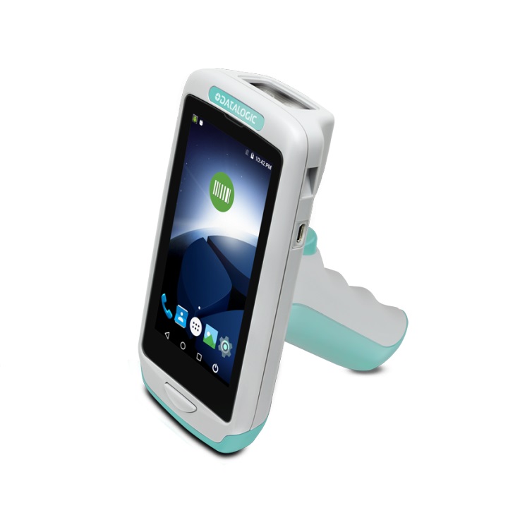 Terminal mobil Datalogic Joya A6 Touch, healthcare, gun, verde/alb
