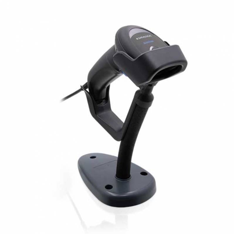 Cititor coduri de bare Datalogic QuickScan I QD2590, 2D, Digimarc, USB kit, stand flex, negru