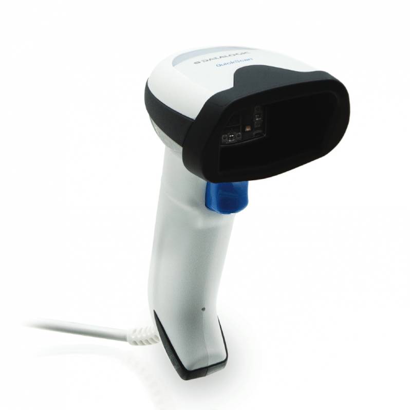 Datalogic QuickScan I QD2590 Barcode-Lesegerät, 2D, Digimarc, USB-Kit, weiß