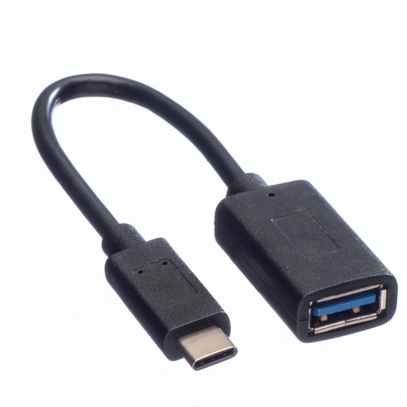 Adaptor tip USB-C - USB-A, mama-tata, negru