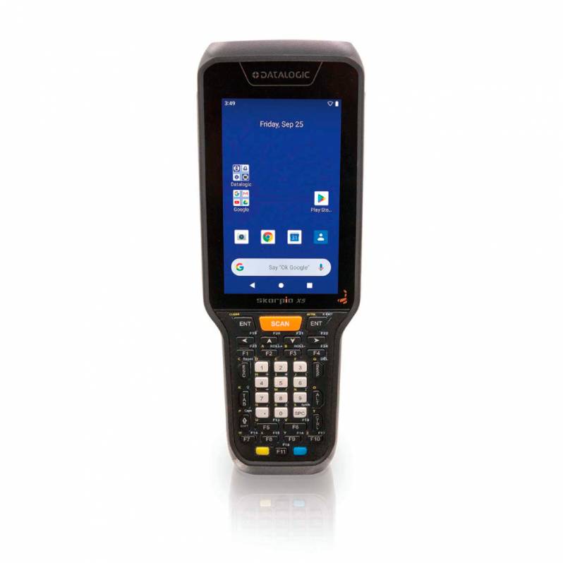 Terminal mobil Datalogic Skorpio X5, Gun, 1D, BT, Wi-Fi, Functional, GMS, Android, bat. ext, 38 taste