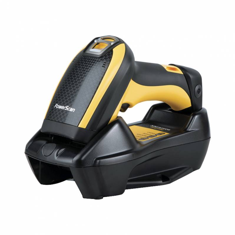 Cititor coduri de bare Datalogic PowerScan PBT9500, 2D, Bluetooth, USB, cradle, negru/galben