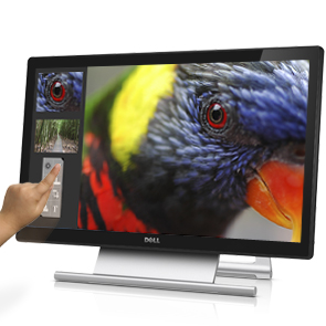 Monitor touchscreen Dell S2240T, 21.5", Full HD, negru