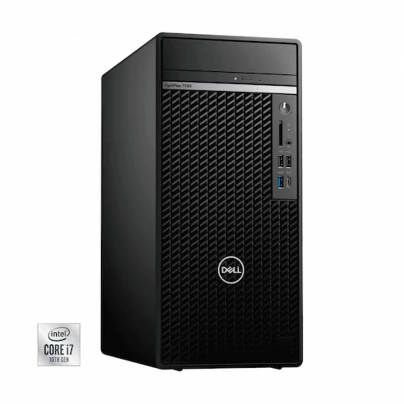 Sistem PC Dell Optiplex 7090 MT, i7-10700, 16GB RAM, SSD 512GB SSD, Windows 10 Pro