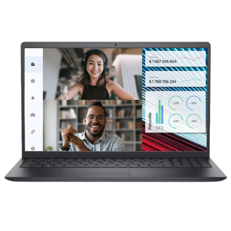 Laptop Dell Vostro 3520, 15.6 inch, FHD, i7-1255U, 8GB, 512GB SSD, Intel Iris Xe Graphics, Windows 11 Pro, negru