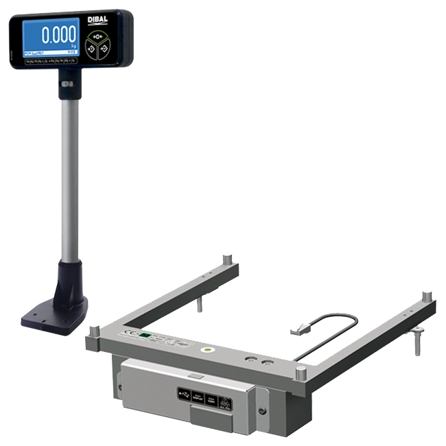 Cantar Dibal KS-400 M, 6/15 kg, incorporabil, doua display-uri, pentru Datalogic Magellan