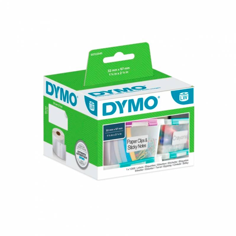 Etichete Dymo LabelWriter DY11354 57x32mm, hartie alba, detasabile