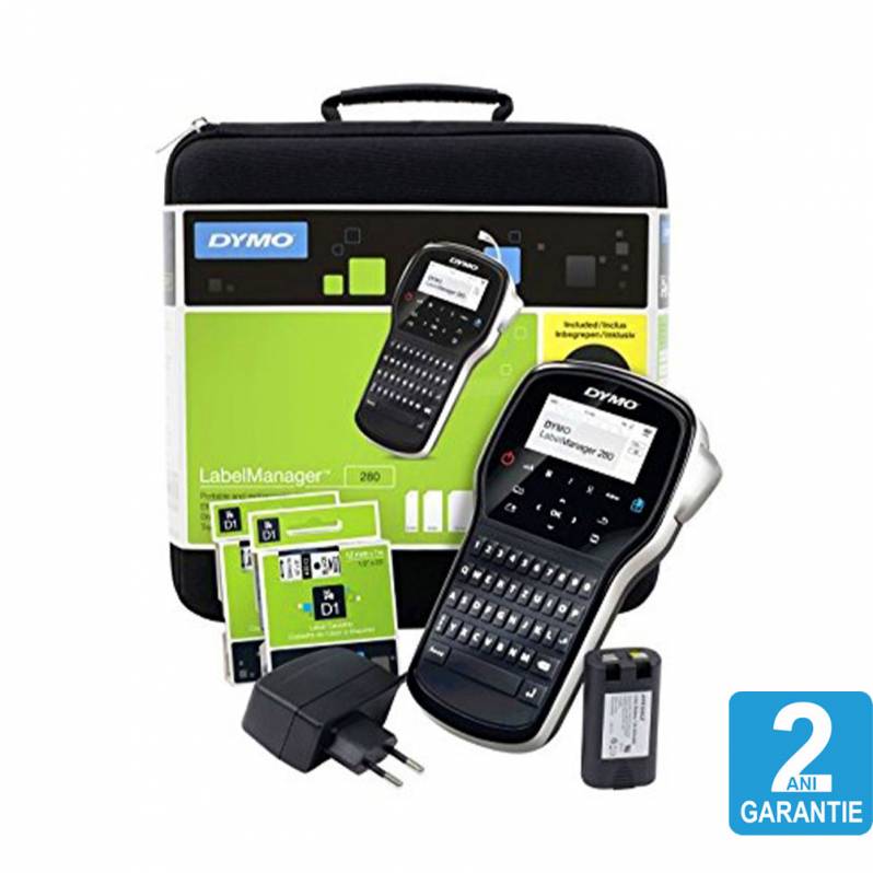 Aparat de etichetare Dymo LabelManager 280P, QWERTY, kit