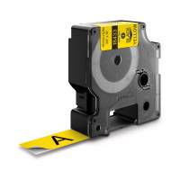 Dymo ID1 Vinylband DY18433 19mm, Schwarz/Gelb