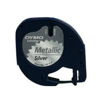 Dymo Letratag Band DY91208 12mm, metallisch silber