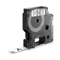 Banda poliester Dymo DY16959 12mm, Negru/Alb