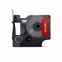 Banda laminata compatibila Capture D1 S0720530 12mmx7m Negru/Alb