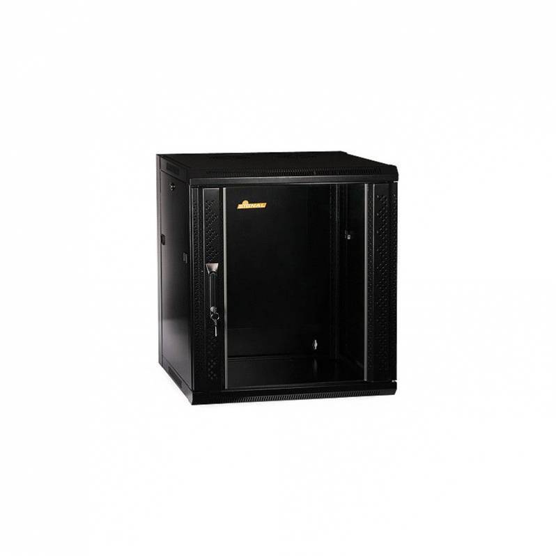 Cabinet metalic de perete Elmax, 12U, 600x600, 19", negru