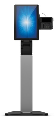 Sistem Kiosk complet Elo Wallaby 20X2 Rev. B, imprimanta Star TSP654IIU, suport cititor carduri, suport podea